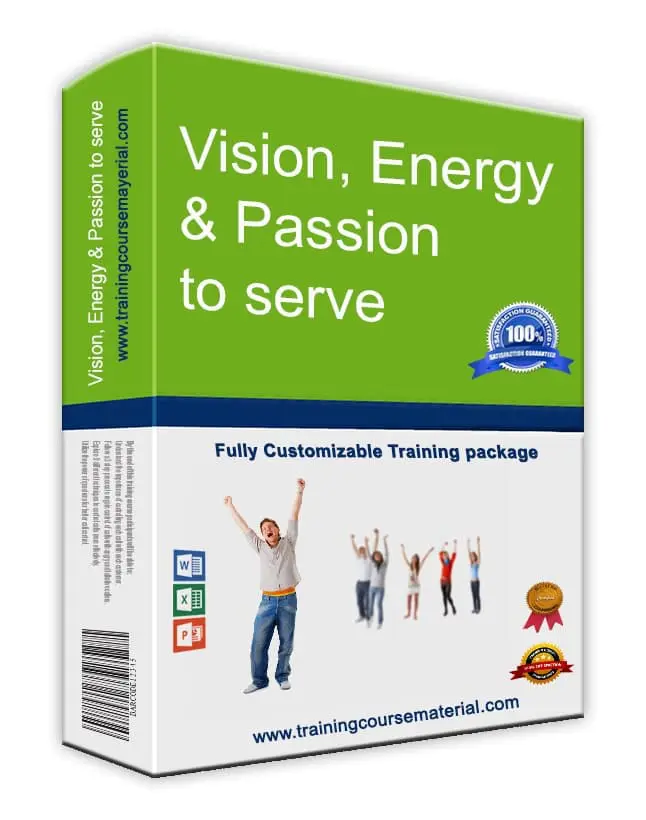 Vision, Energy Passion To Serve